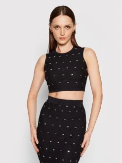 Elisabetta Franchi Γυναίκες Tops Τοπ TK-44B-21E2-V250 Μαύρο Slim Fit