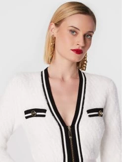 Elisabetta Franchi Γυναίκες Πλεκτά Φορέματα Φόρεμα υφασμάτινο AM-50M-26E2-V500 Λευκό Slim Fit -Elisabetta Franchi Εκπτώσεις unnamed file 226