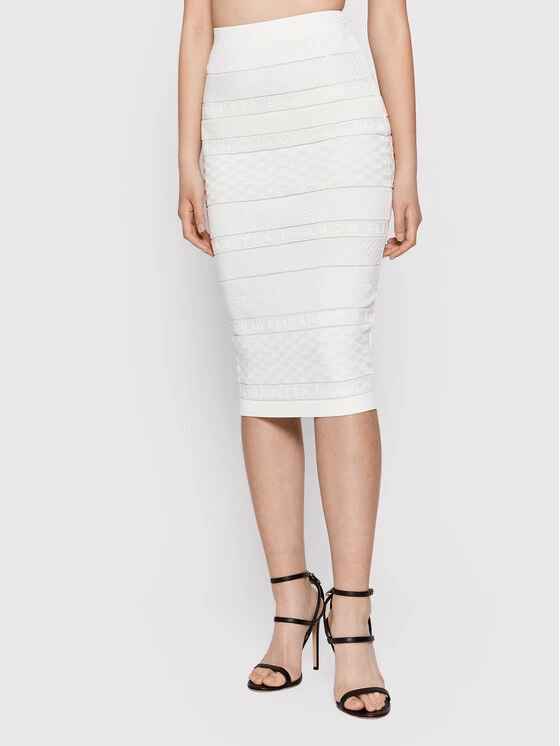 Elisabetta Franchi Γυναίκες Φούστες Pencil Φούστα Pencil GK-44B-22E2-V220 Λευκό Slim Fit 1 Elisabetta Franchi Γυναίκες Φούστες Pencil Φούστα Pencil GK-44B-22E2-V220 Λευκό Slim Fit