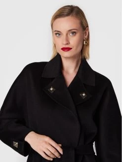 Elisabetta Franchi Γυναίκες Μεταβατικά Παλτά Μάλλινο παλτό CP-40C-26E2-V740 Μαύρο Regular Fit -Elisabetta Franchi Εκπτώσεις unnamed file 231