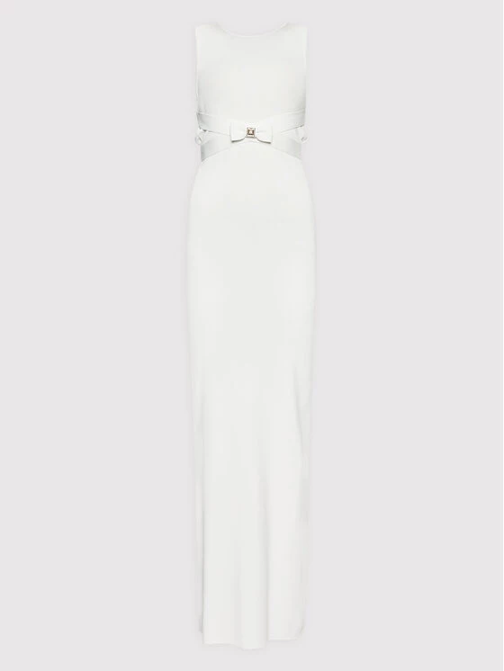 Elisabetta Franchi Γυναίκες Βραδινά Φορέματα Φόρεμα βραδινό AM-98G-22E2-V420 Λευκό Slim Fit 5 Elisabetta Franchi Γυναίκες Βραδινά Φορέματα Φόρεμα βραδινό AM-98G-22E2-V420 Λευκό Slim Fit - Image 5