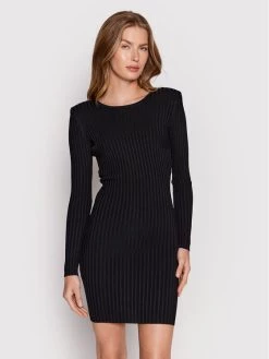 Elisabetta Franchi Γυναίκες Κοκτέιλ Φορέματα Φόρεμα κοκτέιλ AM-99G-22E2-V300 Μαύρο Slim Fit