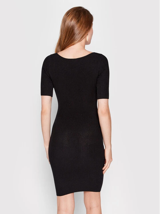 Elisabetta Franchi Γυναίκες Καθημερινά Φορέματα Φόρεμα καθημερινό AM-10S-22E2-V290 Μαύρο Slim Fit 3 Elisabetta Franchi Γυναίκες Καθημερινά Φορέματα Φόρεμα καθημερινό AM-10S-22E2-V290 Μαύρο Slim Fit - Image 3