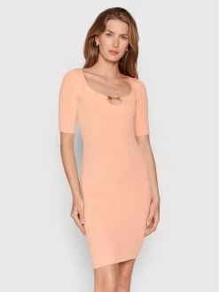 Elisabetta Franchi Γυναίκες Καθημερινά Φορέματα Φόρεμα καθημερινό AM-10S-22E2-V290 Πορτοκαλί Slim Fit