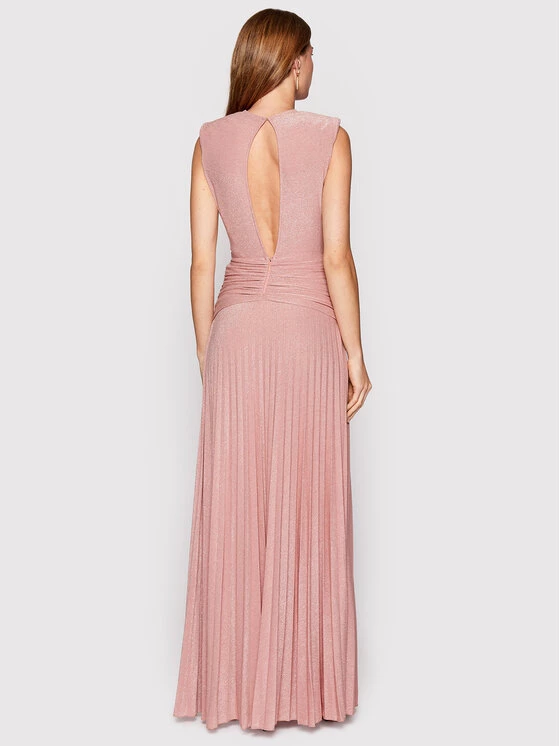 Elisabetta Franchi Γυναίκες Βραδινά Φορέματα Φόρεμα βραδινό AB-220-22E2-V400 Ροζ Regular Fit 3 Elisabetta Franchi Γυναίκες Βραδινά Φορέματα Φόρεμα βραδινό AB-220-22E2-V400 Ροζ Regular Fit - Image 3