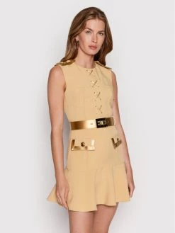 Elisabetta Franchi Γυναίκες Κοκτέιλ Φορέματα Φόρεμα κοκτέιλ AB-216-22E2-V520 Μπεζ Regular Fit