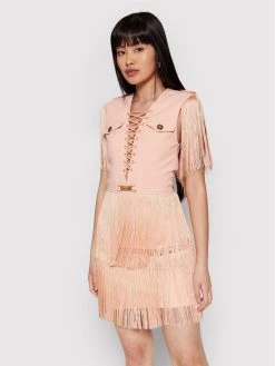 Elisabetta Franchi Γυναίκες Κοκτέιλ Φορέματα Φόρεμα κοκτέιλ AB-214-22E2-V580 Ροζ Regular Fit