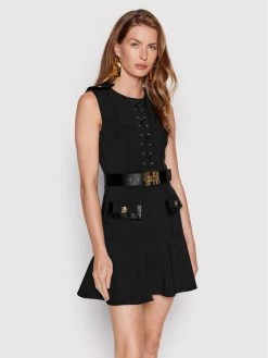 Elisabetta Franchi Γυναίκες Κοκτέιλ Φορέματα Φόρεμα κοκτέιλ AB-216-22E2-V520 Μαύρο Regular Fit