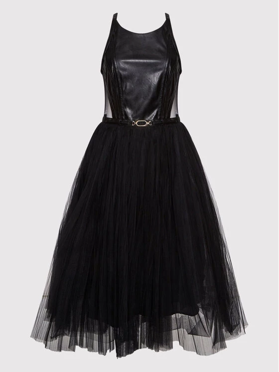 Elisabetta Franchi Γυναίκες Κοκτέιλ Φορέματα Φόρεμα κοκτέιλ AB-208-22E2-V600 Μαύρο Regular Fit 5 Elisabetta Franchi Γυναίκες Κοκτέιλ Φορέματα Φόρεμα κοκτέιλ AB-208-22E2-V600 Μαύρο Regular Fit - Image 5