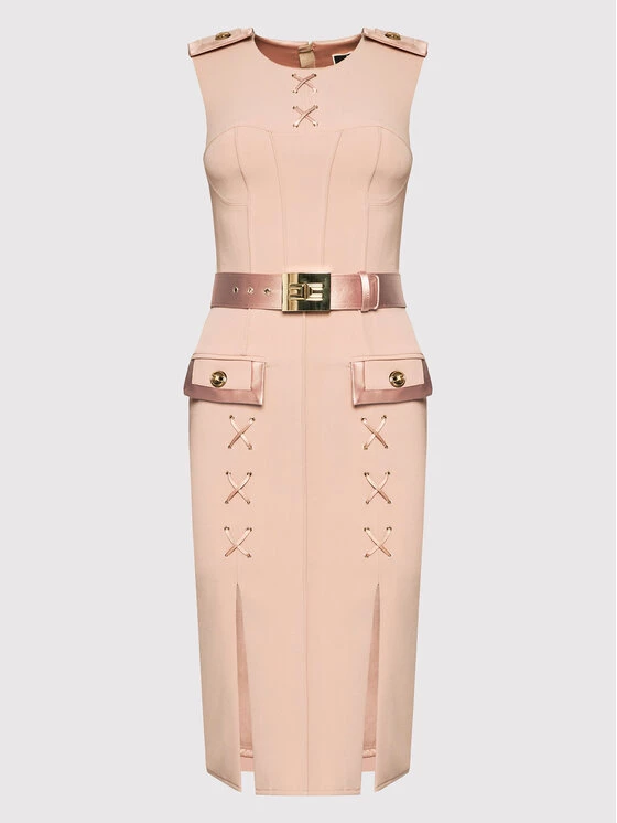 Elisabetta Franchi Γυναίκες Κοκτέιλ Φορέματα Φόρεμα κοκτέιλ AB-203-22E2-V550 Ροζ Slim Fit 5 Elisabetta Franchi Γυναίκες Κοκτέιλ Φορέματα Φόρεμα κοκτέιλ AB-203-22E2-V550 Ροζ Slim Fit - Image 5