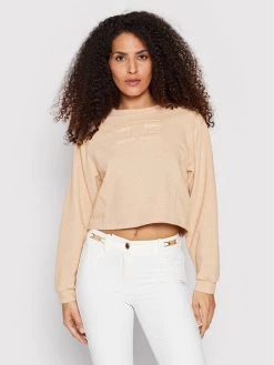 Elisabetta Franchi Γυναίκες Μπλούζες Μπλούζα MD-015-21E2-V190 Μπεζ Regular Fit