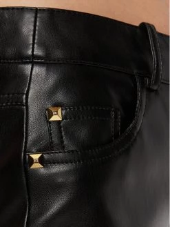 Elisabetta Franchi Γυναίκες Δερμάτινα Παντελόνια Παντελόνι από απομίμηση δέρματος PA-040-27E2-V280 Μαύρο Skinny Fit -Elisabetta Franchi Εκπτώσεις unnamed file 248