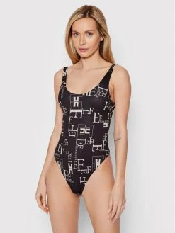 Elisabetta Franchi Γυναίκες Ολόσωμα Μαγιό Μαγιό CS-40M-21E2-V180 Μαύρο