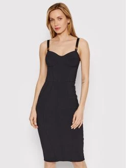 Elisabetta Franchi Γυναίκες Κοκτέιλ Φορέματα Φόρεμα κοκτέιλ AB-066-21E2-V320 Μαύρο Slim Fit