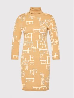 Elisabetta Franchi Γυναίκες Πλεκτά Φορέματα Φόρεμα υφασμάτινο AM-63Q-16E2-V240 Καφέ Slim Fit -Elisabetta Franchi Εκπτώσεις unnamed file 2558