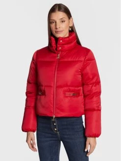 Elisabetta Franchi Γυναίκες Χειμωνιάτικα Μπουφάν Μπουφάν πουπουλένιο PI-44H-26E2-V440 Κόκκινο Regular Fit