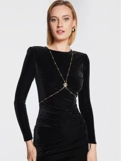 Elisabetta Franchi Γυναίκες Κοκτέιλ Φορέματα Φόρεμα κοκτέιλ AB-313-27E2-V400 Μαύρο Slim Fit -Elisabetta Franchi Εκπτώσεις unnamed file 309