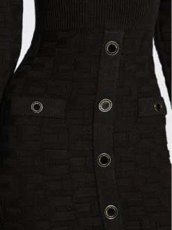 Elisabetta Franchi Γυναίκες Πλεκτά Φορέματα Φόρεμα υφασμάτινο AM-73S-27E2-V420 Μαύρο Regular Fit -Elisabetta Franchi Εκπτώσεις unnamed file 321