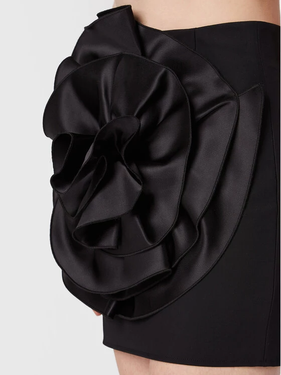 Elisabetta Franchi Γυναίκες Φούστα Mini GO-470-27E2-V270 Μαύρο Slim Fit 4 Elisabetta Franchi Γυναίκες Φούστα Mini GO-470-27E2-V270 Μαύρο Slim Fit - Image 4