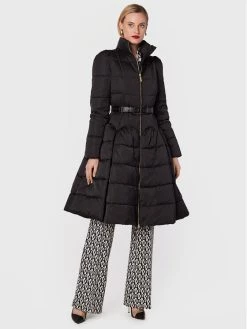 Elisabetta Franchi Γυναίκες Χειμωνιάτικα Μπουφάν Μπουφάν πουπουλένιο PI-45Z-26E2-V700 Μαύρο Regular Fit