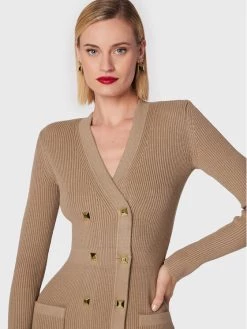 Elisabetta Franchi Γυναίκες Πλεκτά Φορέματα Φόρεμα υφασμάτινο AM-39S-26E2-V500 Μπεζ Slim Fit -Elisabetta Franchi Εκπτώσεις unnamed file 361