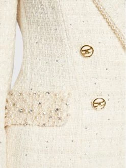 Elisabetta Franchi Γυναίκες Σακάκια & Μπλέιζερ Μπλέιζερ GI-062-27E2-V800 Μπεζ Regular Fit -Elisabetta Franchi Εκπτώσεις unnamed file 378