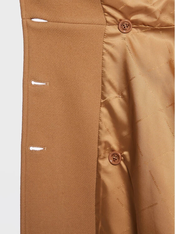 Elisabetta Franchi Γυναίκες Χειμωνιάτικα Παλτά Μάλλινο παλτό CP-001-26E2-V1100 Καφέ Regular Fit 6 Elisabetta Franchi Γυναίκες Χειμωνιάτικα Παλτά Μάλλινο παλτό CP-001-26E2-V1100 Καφέ Regular Fit - Image 6