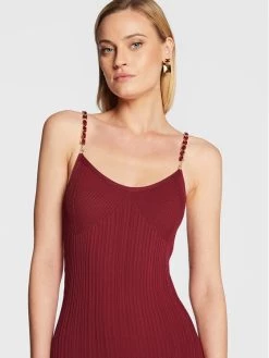 Elisabetta Franchi Γυναίκες Κοκτέιλ Φορέματα Φόρεμα κοκτέιλ AM-78S-27E2-V360 Μπορντό Slim Fit -Elisabetta Franchi Εκπτώσεις unnamed file 409