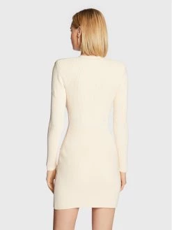 Elisabetta Franchi Γυναίκες Πλεκτά Φορέματα Φόρεμα υφασμάτινο AM-61S-26E2-V500 Μπεζ Slim Fit -Elisabetta Franchi Εκπτώσεις unnamed file 413