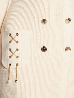 Elisabetta Franchi Γυναίκες Πλεκτά Φορέματα Φόρεμα υφασμάτινο AM-61S-26E2-V500 Μπεζ Slim Fit -Elisabetta Franchi Εκπτώσεις unnamed file 415