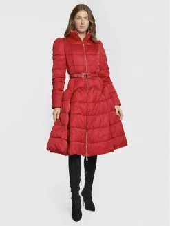 Elisabetta Franchi Γυναίκες Χειμωνιάτικα Μπουφάν Μπουφάν πουπουλένιο PI-45Z-26E2-V700 Κόκκινο Regular Fit