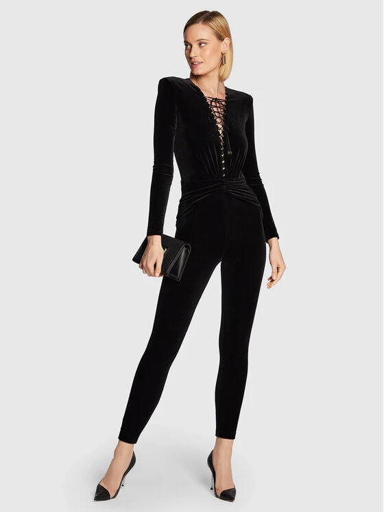 Elisabetta Franchi Γυναίκες Ολόσωμες Φόρμες Ολόσωμη φόρμα TU-019-27E2-V520 Μαύρο Slim Fit 2 Elisabetta Franchi Γυναίκες Ολόσωμες Φόρμες Ολόσωμη φόρμα TU-019-27E2-V520 Μαύρο Slim Fit - Image 2