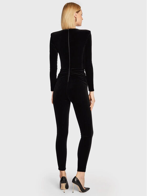 Elisabetta Franchi Γυναίκες Ολόσωμες Φόρμες Ολόσωμη φόρμα TU-019-27E2-V520 Μαύρο Slim Fit 3 Elisabetta Franchi Γυναίκες Ολόσωμες Φόρμες Ολόσωμη φόρμα TU-019-27E2-V520 Μαύρο Slim Fit - Image 3