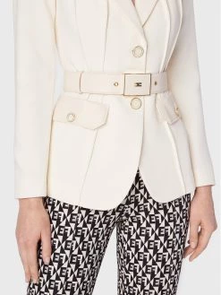 Elisabetta Franchi Γυναίκες Σακάκια & Μπλέιζερ Μπλέιζερ GI-040-27E2 Μπεζ Regular Fit -Elisabetta Franchi Εκπτώσεις unnamed file 436