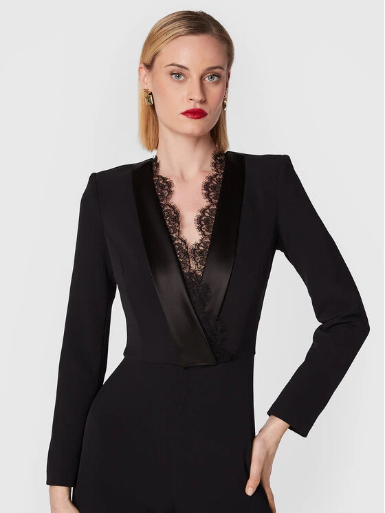 Elisabetta Franchi Γυναίκες Ολόσωμες Φόρμες Ολόσωμη φόρμα TU-023-27E2-V480 Μαύρο Regular Fit 4 Elisabetta Franchi Γυναίκες Ολόσωμες Φόρμες Ολόσωμη φόρμα TU-023-27E2-V480 Μαύρο Regular Fit - Image 4