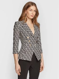 Elisabetta Franchi Γυναίκες Σακάκια & Μπλέιζερ Μπλέιζερ GI-029-26E2-V550 Μαύρο Slim Fit