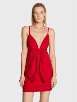 Elisabetta Franchi Γυναίκες Κοκτέιλ Φορέματα Φόρεμα κοκτέιλ AB-175-27E2-V360 Κόκκινο Slim Fit