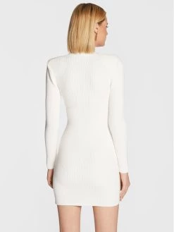 Elisabetta Franchi Γυναίκες Πλεκτά Φορέματα Φόρεμα υφασμάτινο AM-65T-26E2-V550 Λευκό Slim Fit -Elisabetta Franchi Εκπτώσεις unnamed file 484