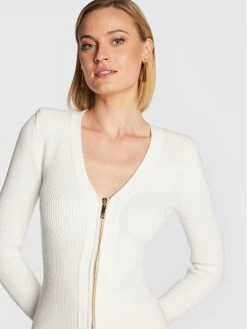 Elisabetta Franchi Γυναίκες Πλεκτά Φορέματα Φόρεμα υφασμάτινο AM-65T-26E2-V550 Λευκό Slim Fit -Elisabetta Franchi Εκπτώσεις unnamed file 485