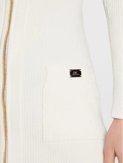 Elisabetta Franchi Γυναίκες Πλεκτά Φορέματα Φόρεμα υφασμάτινο AM-65T-26E2-V550 Λευκό Slim Fit -Elisabetta Franchi Εκπτώσεις unnamed file 486