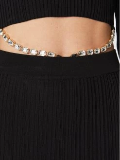 Elisabetta Franchi Γυναίκες Πλεκτά Φορέματα Φόρεμα υφασμάτινο AM-83S-27E2-V360 Μαύρο Slim Fit -Elisabetta Franchi Εκπτώσεις unnamed file 491