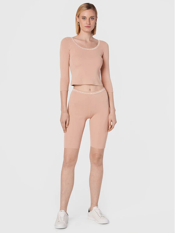 Elisabetta Franchi Γυναίκες Μπλουζάκια Μπλουζάκι MK-43B-26E2-V220 Ροζ Slim Fit 2 Elisabetta Franchi Γυναίκες Μπλουζάκια Μπλουζάκι MK-43B-26E2-V220 Ροζ Slim Fit - Image 2