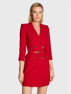 Elisabetta Franchi Γυναίκες Κοκτέιλ Φορέματα Φόρεμα κοκτέιλ AB-167-27E2-V550 Κόκκινο Regular Fit