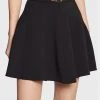 Elisabetta Franchi Γυναίκες Mini Φούστα σε γραμμή Α GO-500-27E2-V280 Μαύρο Regular Fit