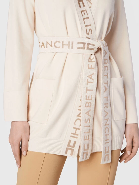 Elisabetta Franchi Γυναίκες Ζακέτες Ζακέτα MK-39S-26E2-V380 Μπεζ Regular Fit 5 Elisabetta Franchi Γυναίκες Ζακέτες Ζακέτα MK-39S-26E2-V380 Μπεζ Regular Fit - Image 5