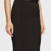 Elisabetta Franchi Γυναίκες Φούστες Pencil Φούστα Pencil GO-501-27E2-V300 Μαύρο Slim Fit