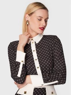 Elisabetta Franchi Γυναίκες Φορέματα σε Στυλ Πουκάμισο & Σεμιζιέ Φόρεμα πουκάμισο AB-307-27E2-V495 Μαύρο Regular Fit -Elisabetta Franchi Εκπτώσεις unnamed file 546