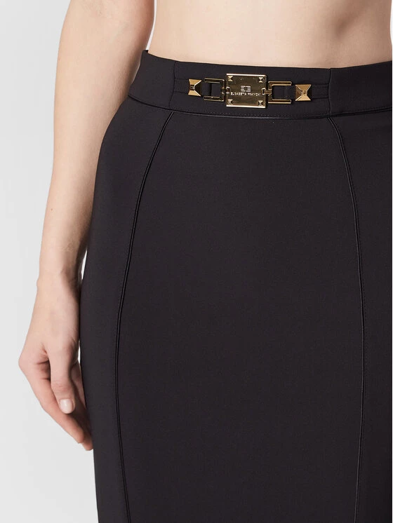 Elisabetta Franchi Γυναίκες Φούστες Pencil Φούστα Pencil GO-495-27E2-V330 Μαύρο Slim Fit 4 Elisabetta Franchi Γυναίκες Φούστες Pencil Φούστα Pencil GO-495-27E2-V330 Μαύρο Slim Fit - Image 4