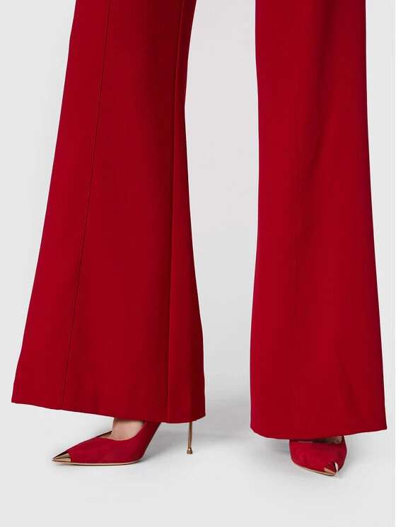 Elisabetta Franchi Γυναίκες Υφασμάτινα Παντελόνια Παντελόνι υφασμάτινο PA-039-27E2-V340 Κόκκινο Regular Fit 5 Elisabetta Franchi Γυναίκες Υφασμάτινα Παντελόνια Παντελόνι υφασμάτινο PA-039-27E2-V340 Κόκκινο Regular Fit - Image 5