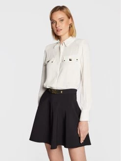 Elisabetta Franchi Γυναίκες Επίσημα Πουκάμισα Πουκάμισο CA-052-27E2-V320 Λευκό Regular Fit